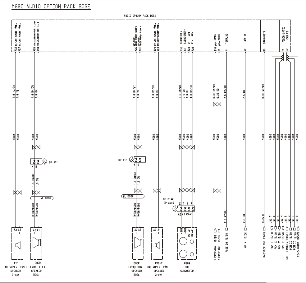 Mercedes bose amplifier diagram #1