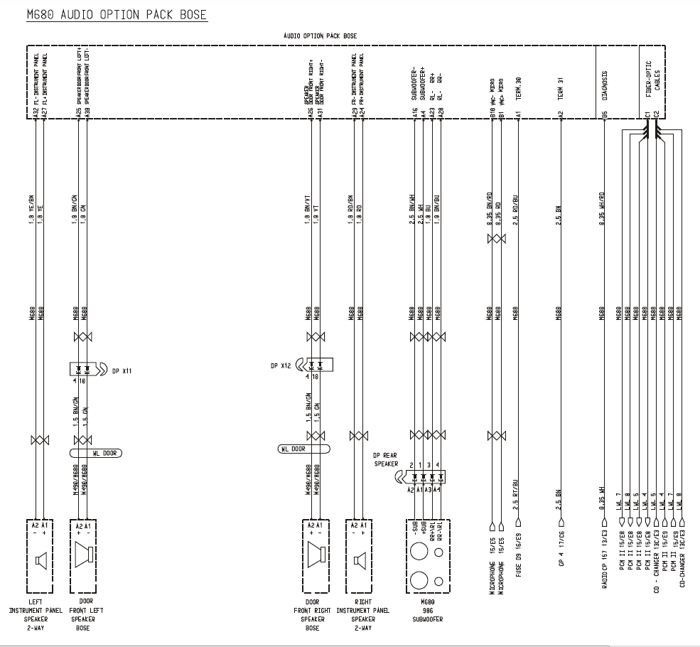 Mercedes bose amplifier wiring #3