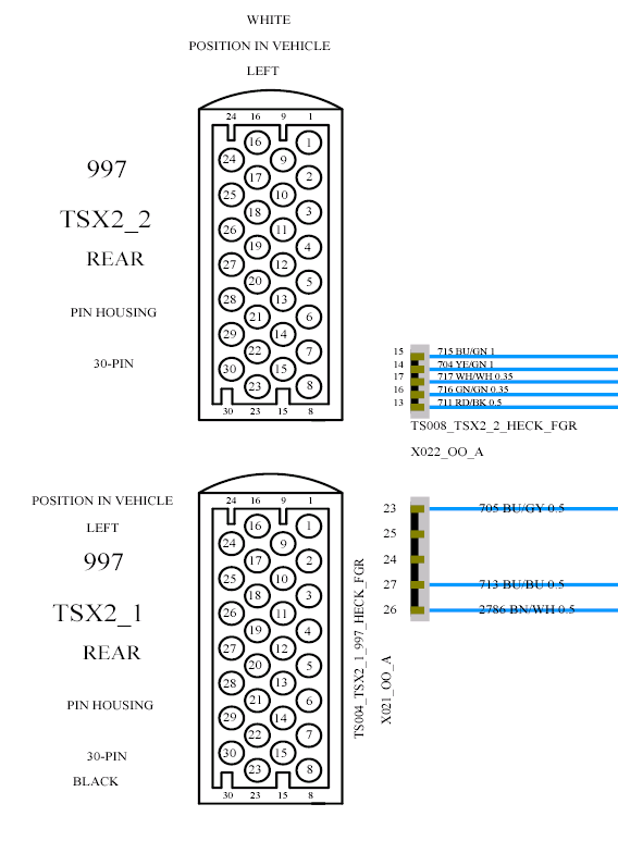 Wiring Diagram - 997-2 Series (Carrera, Carrera 4, Carrera 2S, Carrera