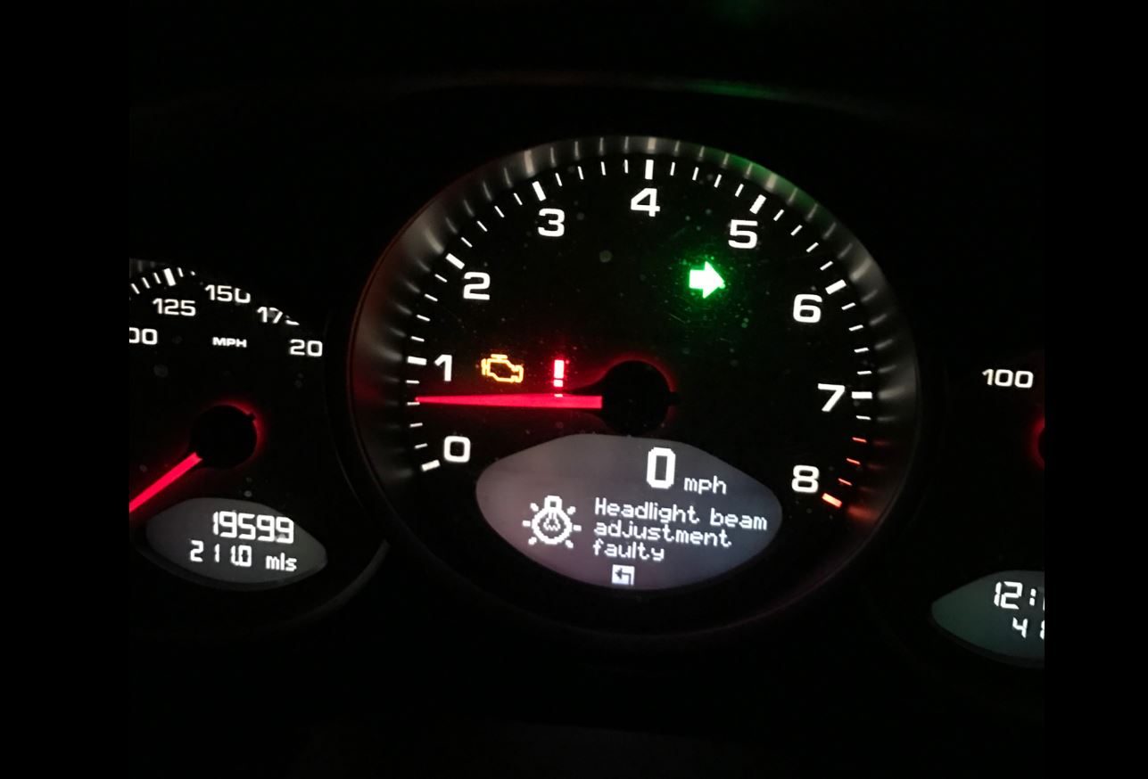 Headlight Beam Adjustment Failure 9911 Series (911 Carrera, 4, S, 4S