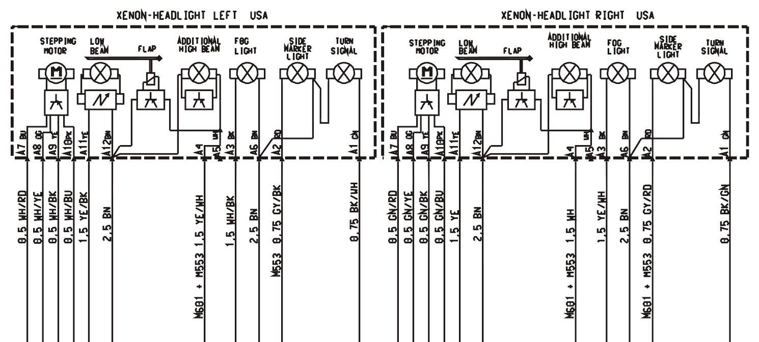Xenon Headlight Wire Diagram - Wiring Diagram Schemas