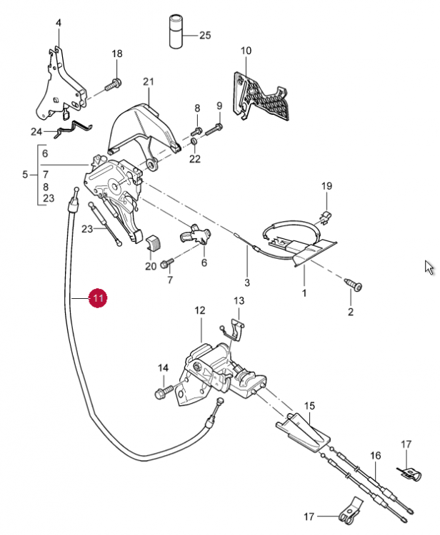 2005 Cayenne Handbrake/parking brake issue 9PA, 9PA1 (Cayenne