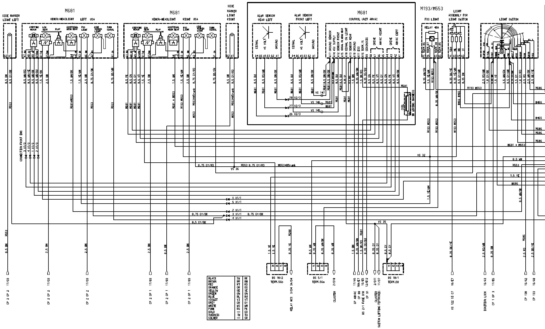 Looking for 2003 headlight wiring diagram - 996 TT, 996 TT S, 996 GT2